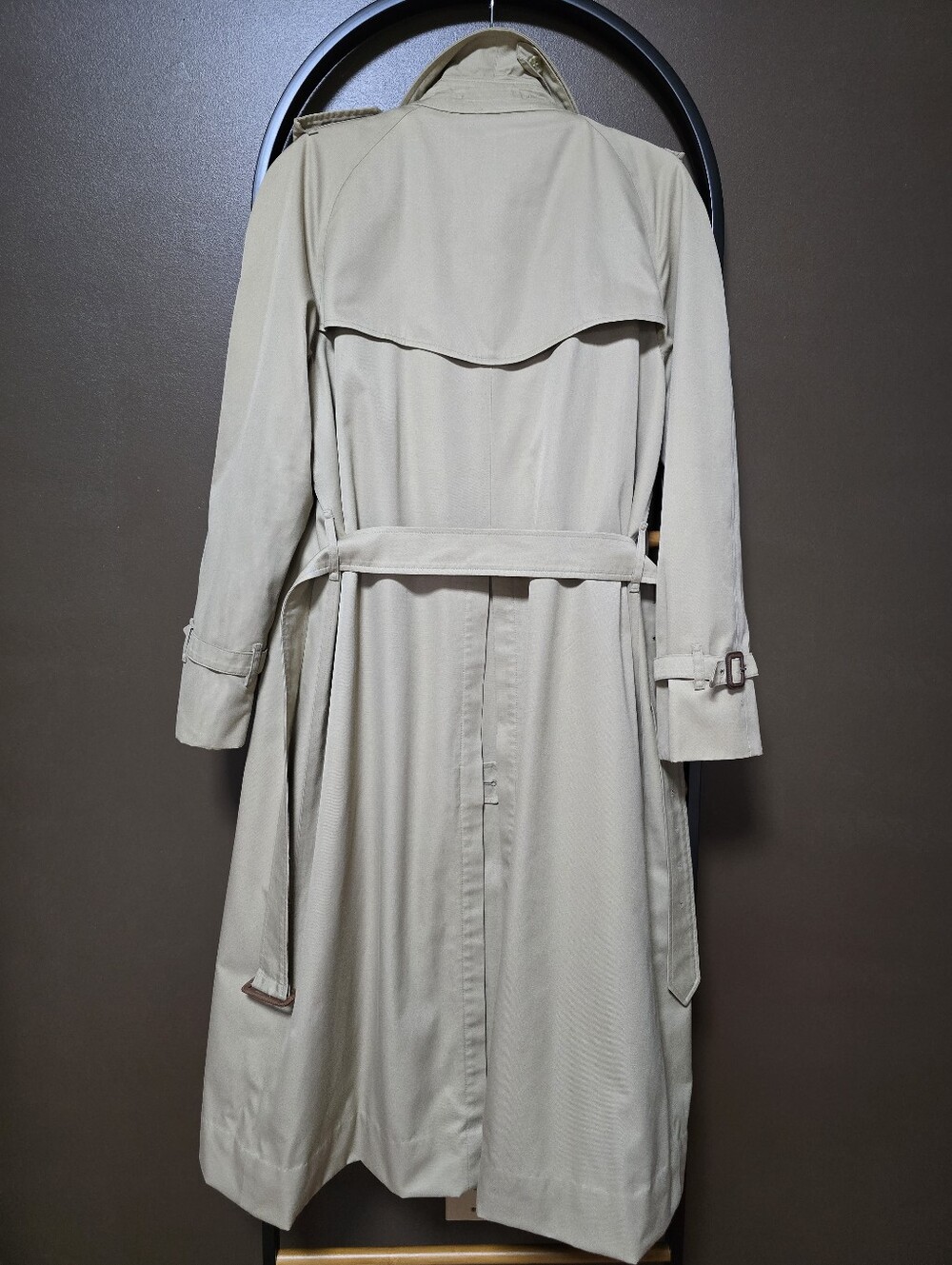 Vintage Burberry Beige Plaid Lined Trench Coat, With Removable Liner - Picture 2 of 10